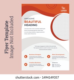 Shape style flyer template design. This flyer use for your corporate business and personal business.