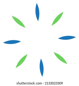 Shape, symbol, icon with abstract geometry. Geometrical vector