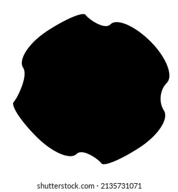 Shape, symbol, icon with abstract geometry. Geometrical vector