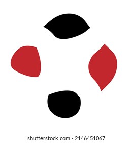 Shape, symbol, icon with abstract geometry. Geometrical vector