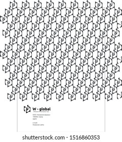 Shape, symbol as a three-dimensional complex, minimalistic and intellectual