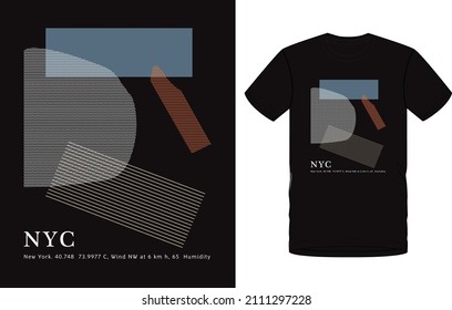 shape and text  Artwork for men's 