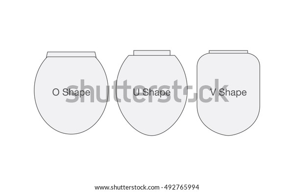 Shape of toilet bowl cover.\
Illustration about select accessory of sanitary ware in\
bathroom.