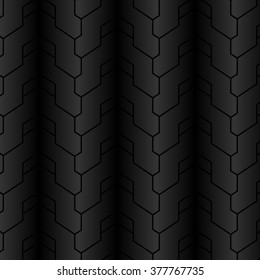 Shape of touring motorcycle tyre protector