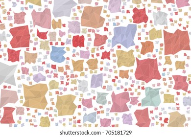 Shape of triangle strip, abstract background pattern. No overlapping. Vector illustration graphic.