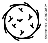 Shape tumbleweed icon outline vector. Desert ball. Western bush