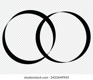 shape of two overlapping circles