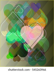 shape and valentine of simple picture