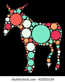  shape vector design by color point