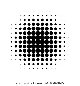 shape vector halftone circle effect