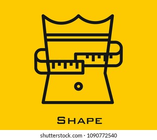 Shape vector icon