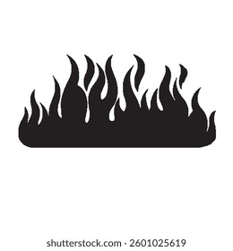 shape vector icon black fire
