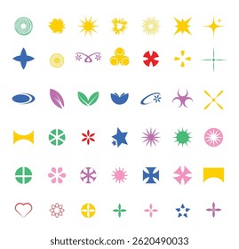 Shape Vector Illustration Clip Art Element Set