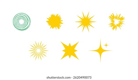 Conjunto de Elementos de Clip-art para Ilustração de Vetor de Forma