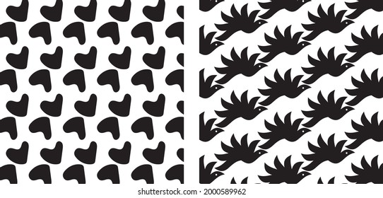 Shape Vector pattern design, Repeat pattern design