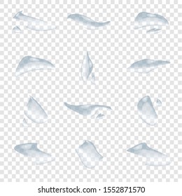 A shape of water drops vector isolated on transparency background, Glass bubble drop condensation surface and element design