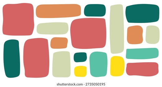 Shape wavy rectangle and organic frame abstract with blob irregular box. Splash wave vector and liquid form fluid with hand water design. Line shape drawn and element organic geometric
