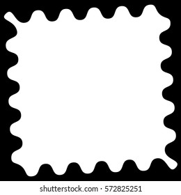 Shape with wavy, zigzag edges to clip photos
