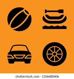 shape, wet, energy and brake icons set. Vector illustration for web and design