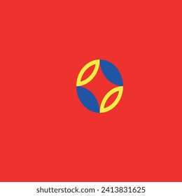 shape in yellow and blue colors