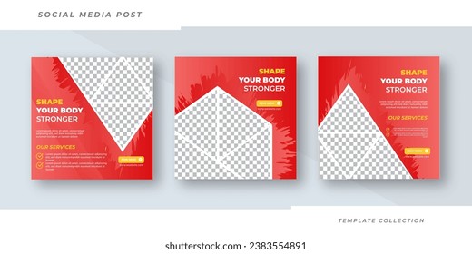 Shape your body Fitness gym social media post banner template, gym, Workout, fitness and Sports social media post banner, fitness gym social media post banner design.
