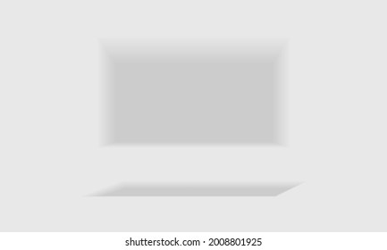 Shaped Drop Shadow as Visual Effect in Graphic Design Vector Set