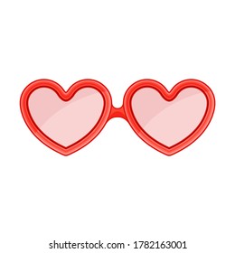 Shaped Glasses as Carnival or Party Attribute Vector Illustration