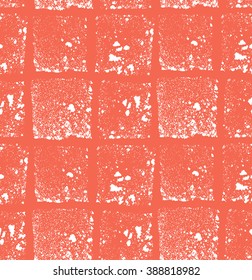 Shaped grunge seamless background. Vector ink pattern