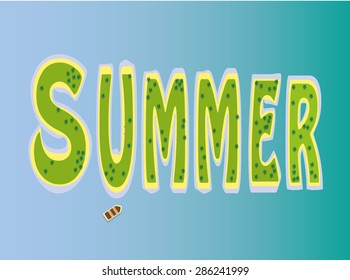 shaped islands summer letters