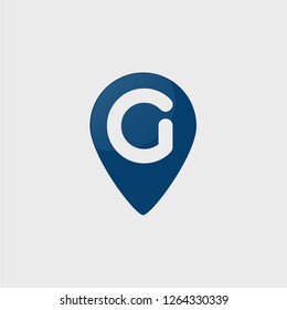 the shaped logo shows the place with the initial G inside. You can change the color according to your needs.