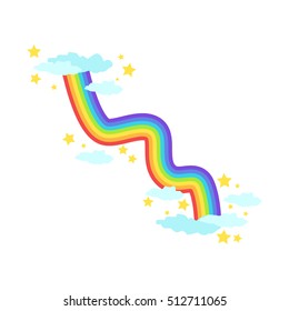 Shaped Rainbow Icon