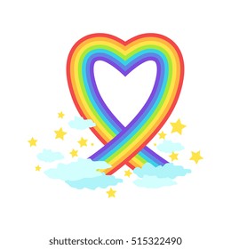 Shaped Rainbow Icon