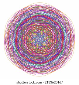 shapeless colorful abstract doodle vector