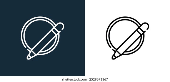 Icono de Vector lineal de contorno de modelador de la colección de edición de Vector para App móviles, Web y UI.