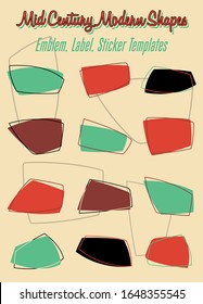 Formas de los años 50, Elementos de estilo vintage, Paleta de color moderno de medio siglo