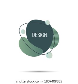 Shapes. Abstract geometric graphic element banner. Dynamical colored forms and line with flowing liquid shapes. Template for animation. Vector illustration