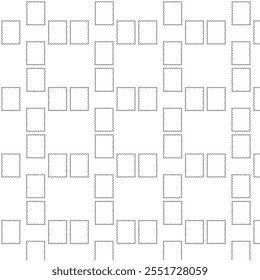  The shapes are arranged in a grid-like fashion, forming rows and columns with precise alignment.