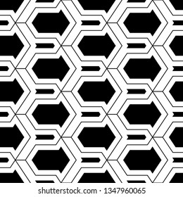 Shapes backdrop. Geometric wallpaper. Polygons motif. Geometrical background. Digital paper, textile print, web design, abstract.Figures ornament. Seamless pattern. Vector.