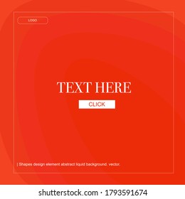 Shapes background modern design.vector.orange color background.
