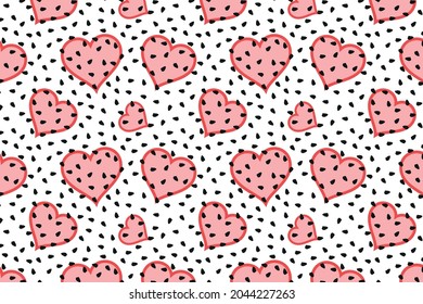 shapes with black dots in background