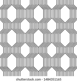 Shapes with black lines on a white background