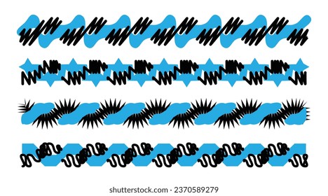 Shapes, border ornaments, decorative ornaments, tattoos, interior decoration, geometric shapes. Advertising design sets.