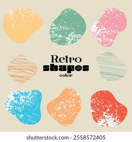 Shapes color abstract doodle pattern	