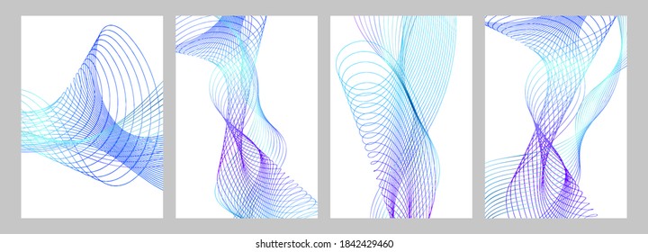 Shapes created with lines in the space. Creative neon colors. Modern abstract background.