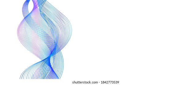 Shapes created with lines in the space. Creative neon colors. Modern abstract background.