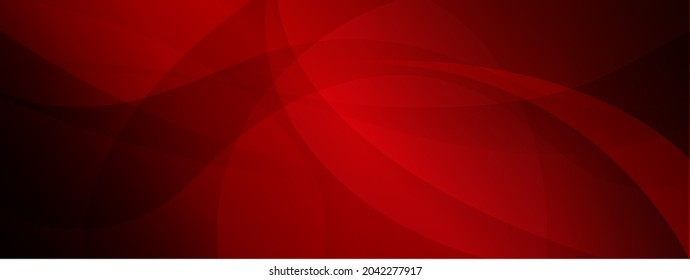 Shapes created with lines in the space. Creative red colors. Modern abstract background.