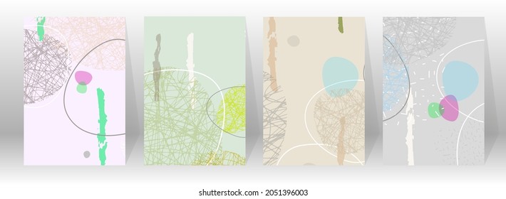 Formas creadas con líneas en el espacio. Colores creativos. Fondo abstracto moderno.