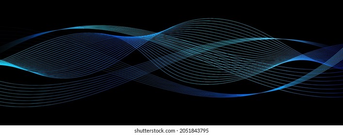 Shapes created with lines in the space. Creative neon colors. Modern abstract background.