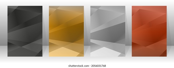 Shapes created with lines in the space. Creative colors. Modern abstract background.