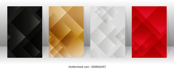 Shapes created with lines in the space. Creative colors. Modern abstract background.